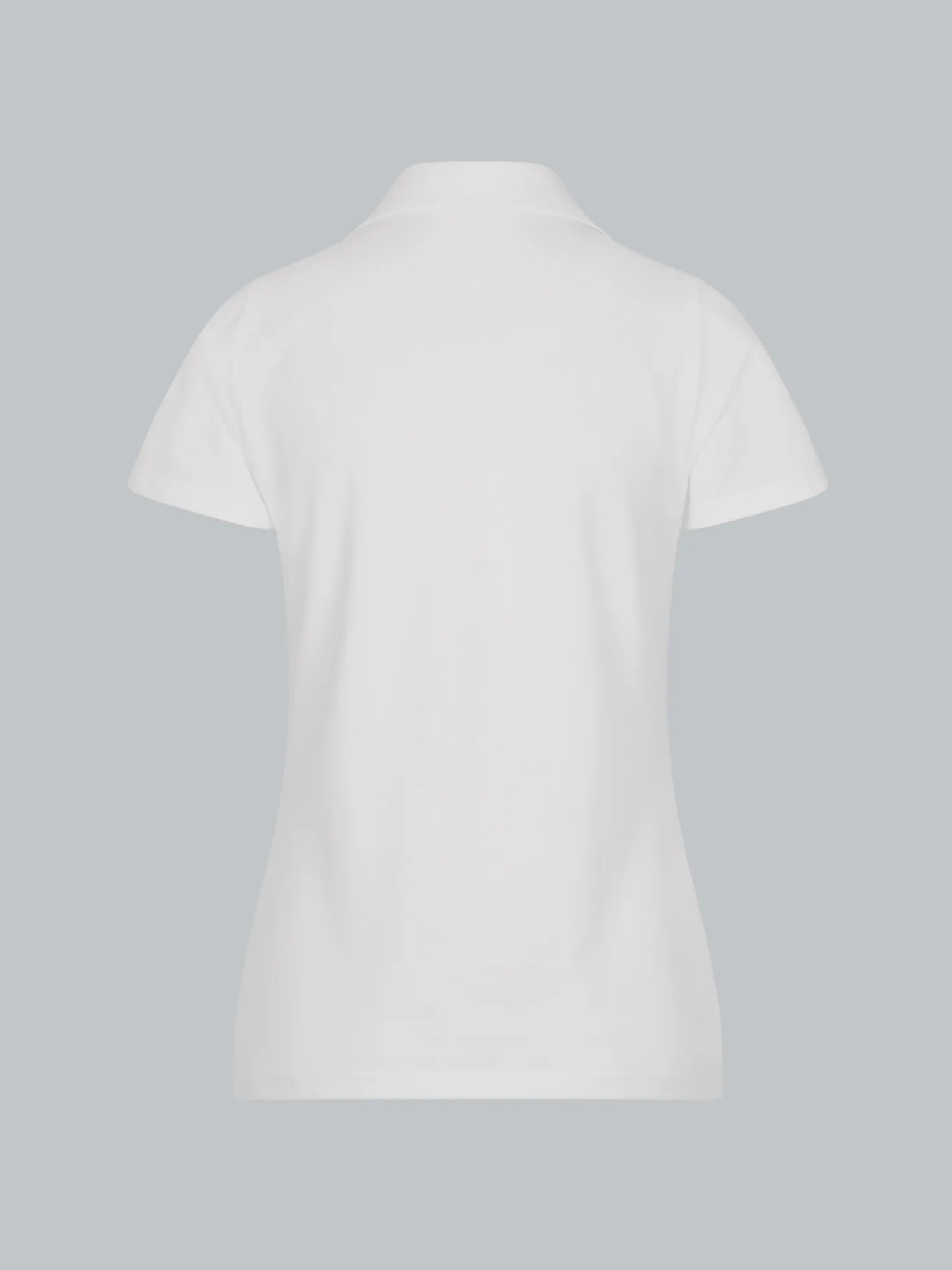 Poloshirt ohne Knopfleiste Weiss