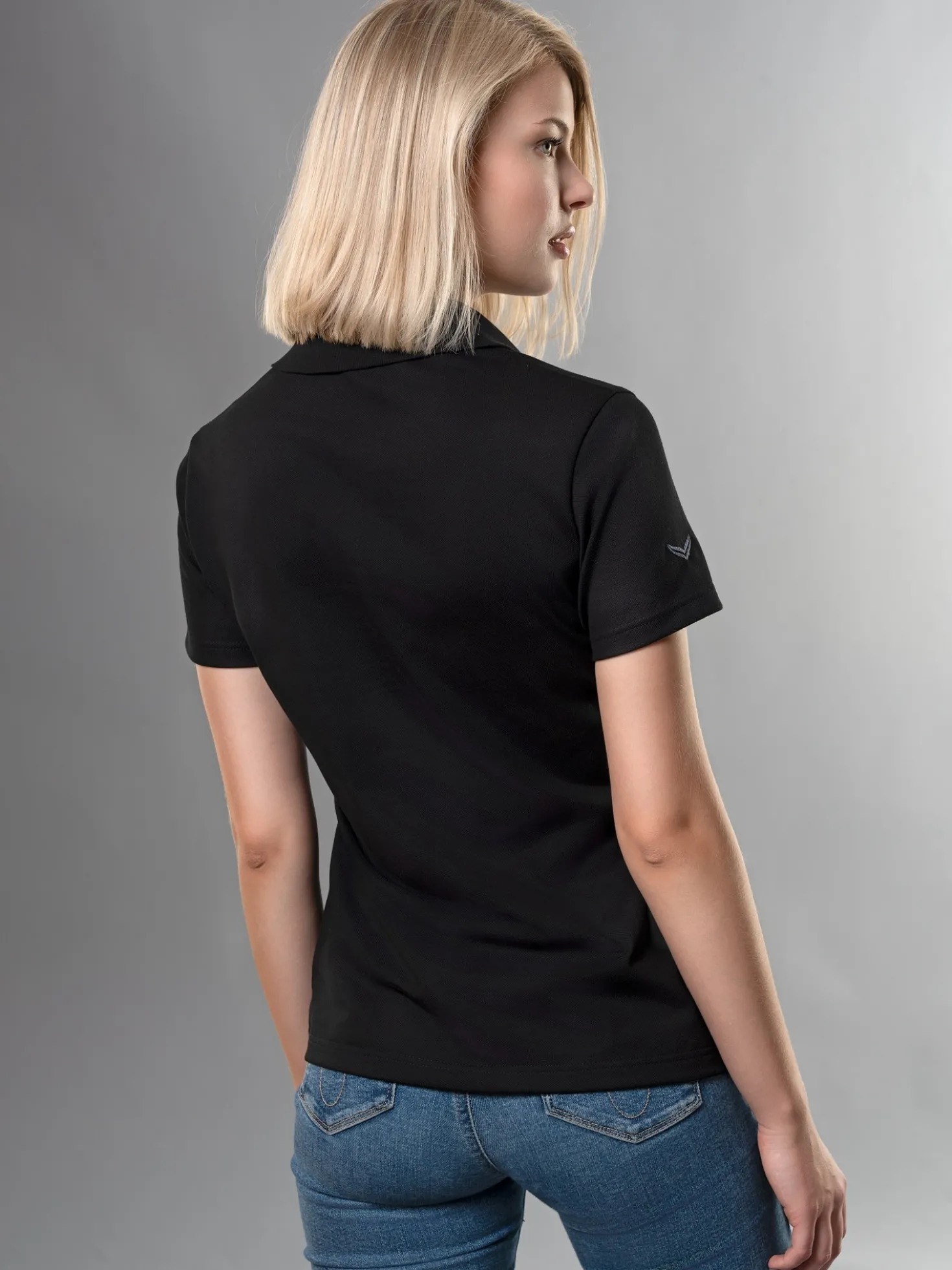 Poloshirt Schwarz