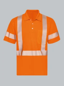 Poloshirt Warnschutzkleidung Leuchtorange