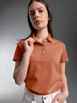 Poloshirt Zimt