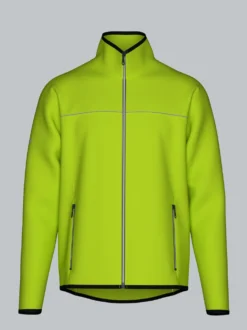Praktische Sportjacke aus Microfaser Lemon