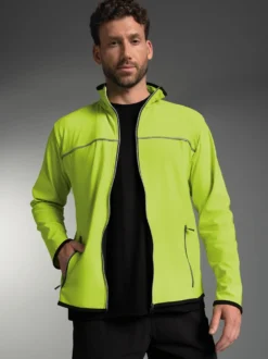 Praktische Sportjacke aus Microfaser Lemon