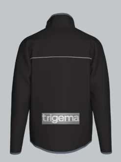 Praktische Sportjacke aus Microfaser Schwarz