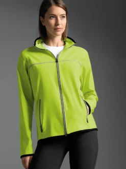 Praktische Sportjacke aus Microfaser Lemon