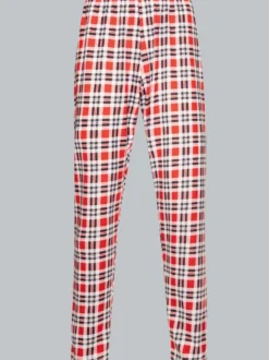 Pyjamahose mit Karo-Muster Kirsch