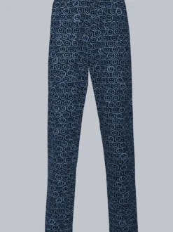 Pyjamahose mit Smiley-Print Navy