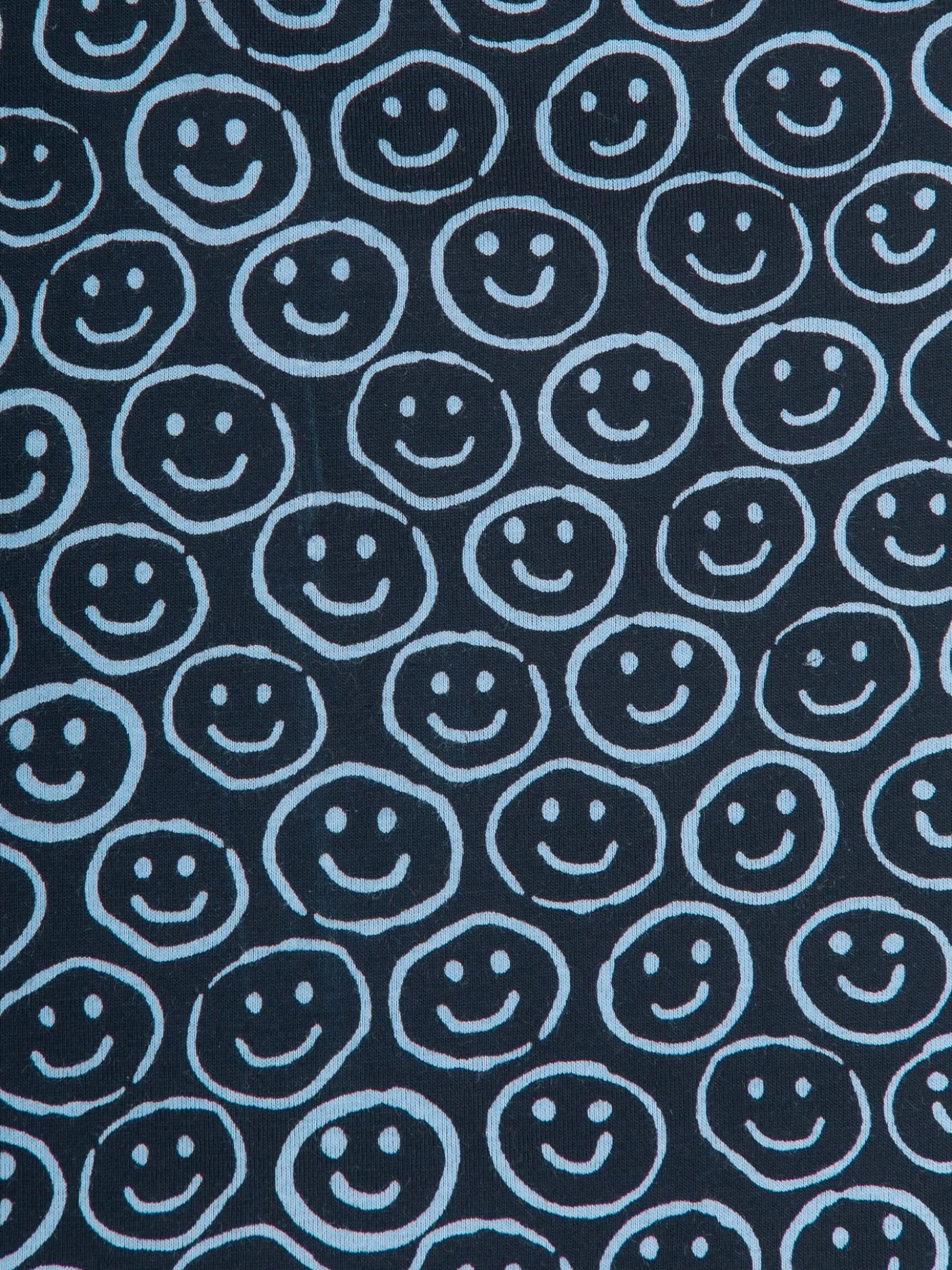 Pyjamahose mit Smiley-Print Navy