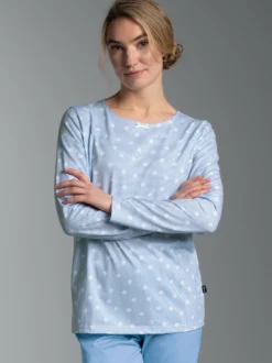 Pyjama Oberteil mit Allover 
