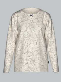 Pyjama-Oberteil mit floralem Allover-Print Natur