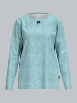 Pyjama Oberteil mit Ornamentmuster Gletscher