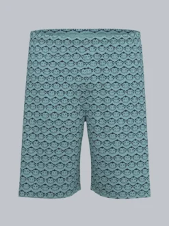 Pyjama Shorts mit Allover-Muster "Äffchen" Gletscher