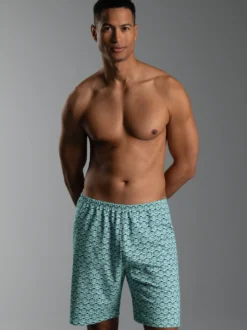 Pyjama Shorts mit Allover-Muster 
