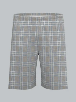 Pyjama Shorts mit Karo-Muster Night-blue