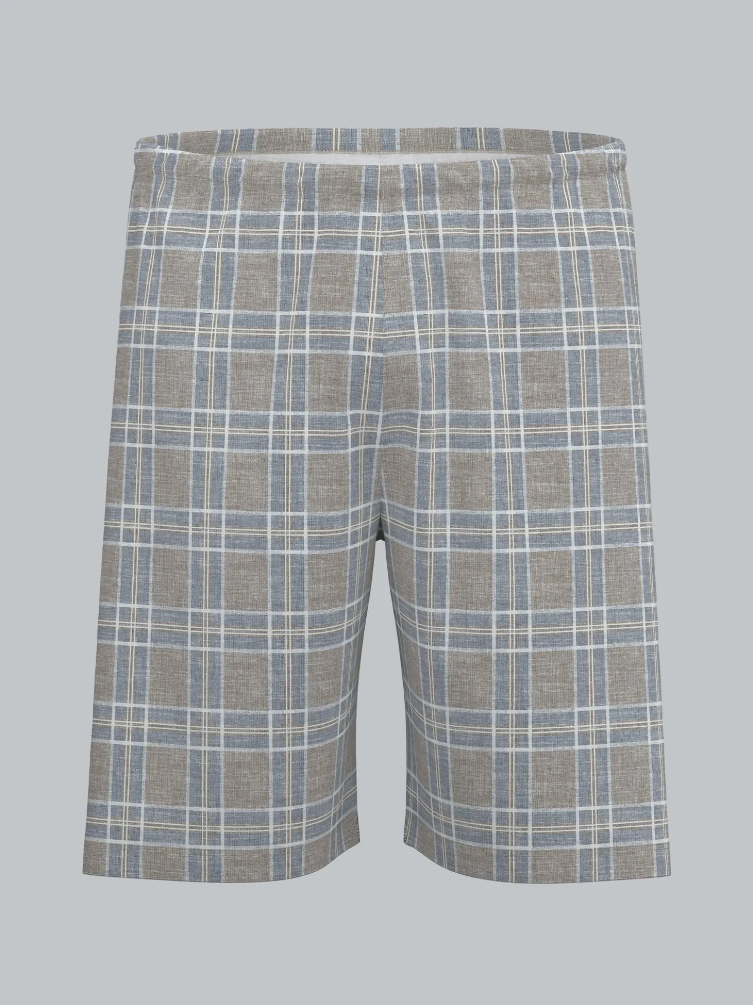 Pyjama Shorts mit Karo-Muster Night-blue