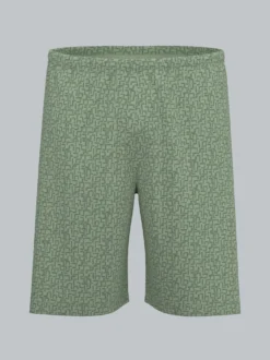 Pyjama Shorts mit Tetris Muster Green tea