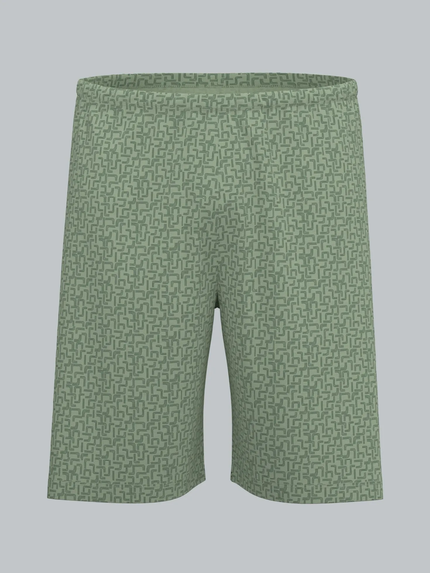 Pyjama Shorts mit Tetris Muster Green tea
