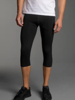 3/4 Radlerhose Schwarz