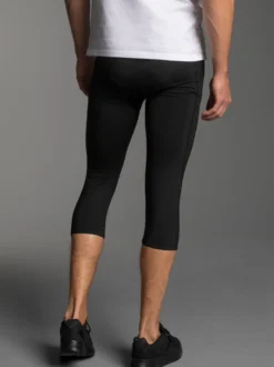 3/4 Radlerhose Schwarz