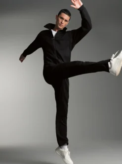 Raglanjacke aus Sweat-Qualität Schwarz