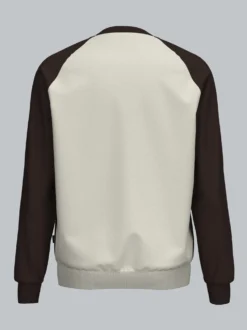 Raglan Sweatshirt mit Kontrastfarben Natur