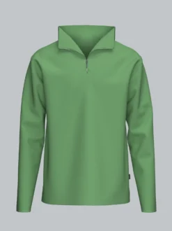 Reißverschluss-Sweater Farn
