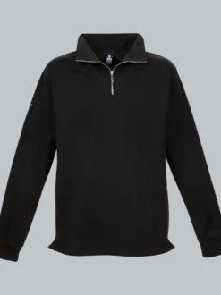 Reißverschluss-Sweater Schwarz