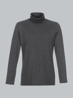 Rollkragenshirt Anthrazit-melange