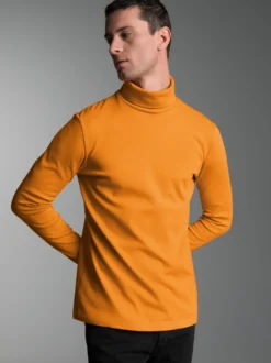 Rollkragenshirt Curry