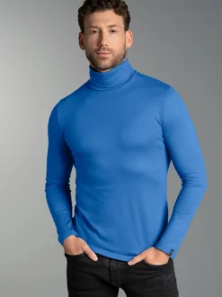 Rollkragenshirt Electric-blue