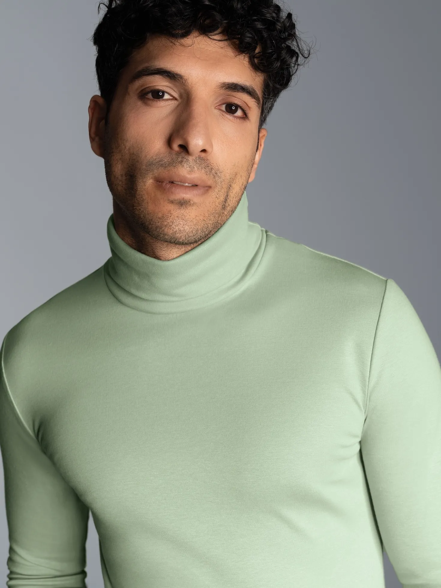 Rollkragenshirt Green tea