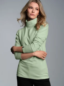 Rollkragenshirt Green tea