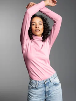 Rollkragenshirt Lilie