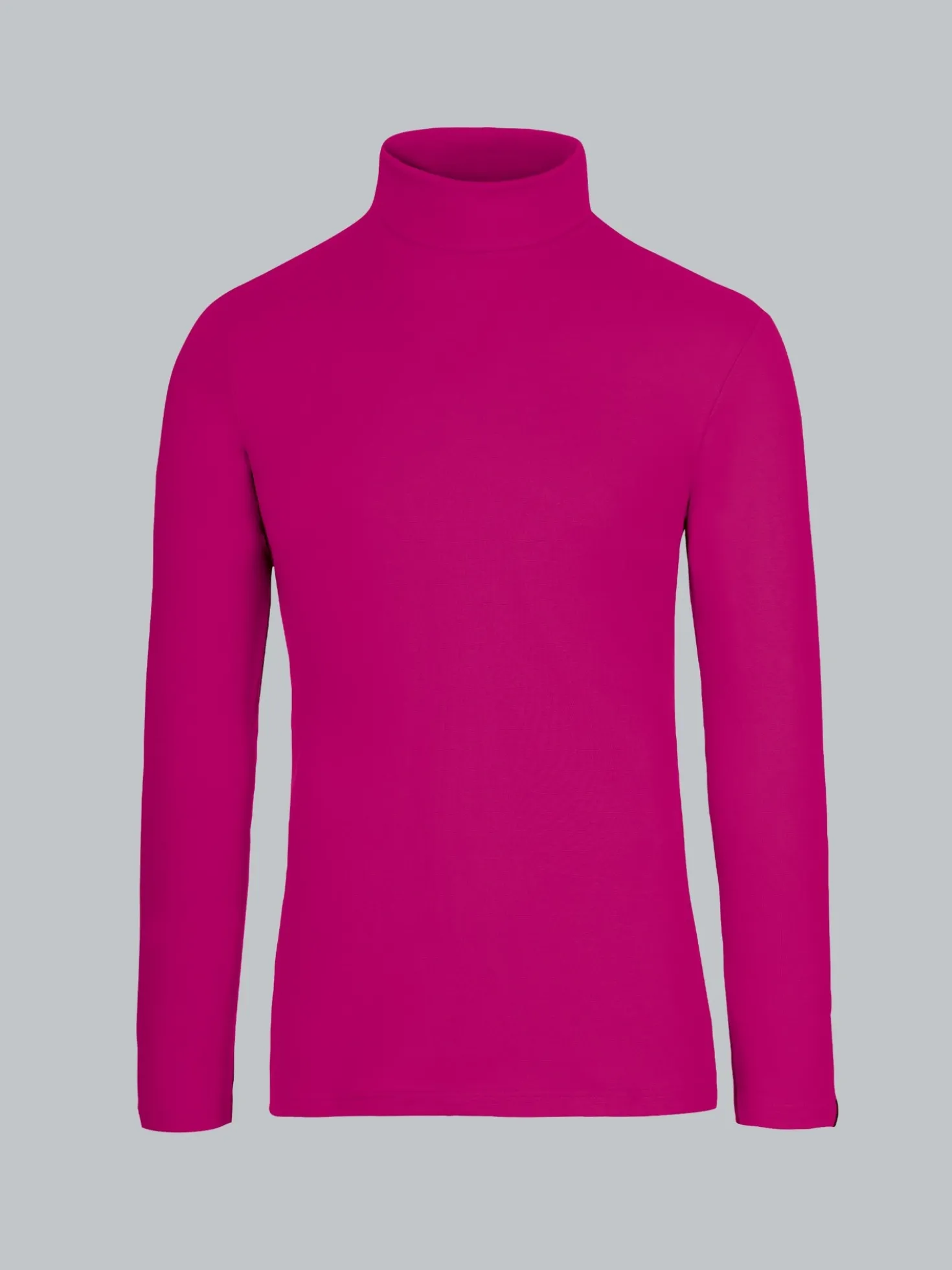 Rollkragenshirt Magenta