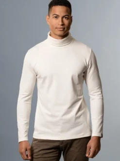 Rollkragenshirt Natur