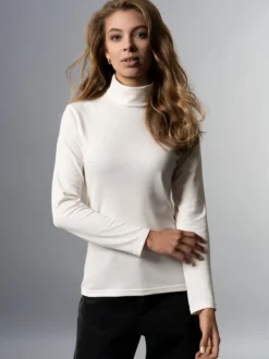 Rollkragenshirt Natur
