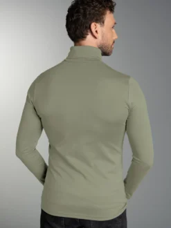 Rollkragenshirt Salbei
