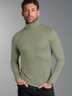 Rollkragenshirt Salbei