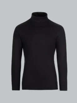 Rollkragenshirt Schwarz