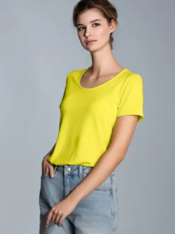 Rundhalsshirt aus Viskose Powergreen