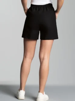 Shorts aus 100% Baumwolle Schwarz