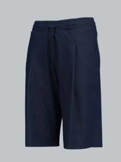 Shorts in Piqué-Qualität mit modischen Falten Navy