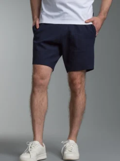 Shorts in Waffel-Optik Navy