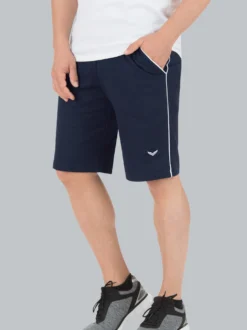 Shorts mit Paspel Navy