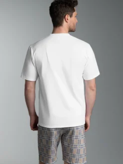 Shorty-Pyjama mit Karo Muster Night-blue