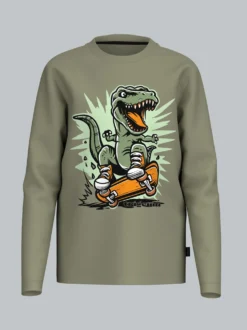 Skater Dino Langarmshirt Salbei