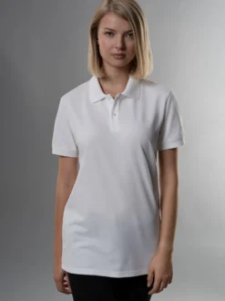 Slim Fit Poloshirt aus DELUXE-Piqué Weiss