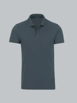 Slim Fit Poloshirt aus DELUXE-Piqué Anthrazit