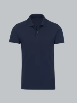 Slim Fit Poloshirt aus DELUXE-Piqué Navy