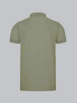Slim Fit Poloshirt aus DELUXE-Piqué Salbei