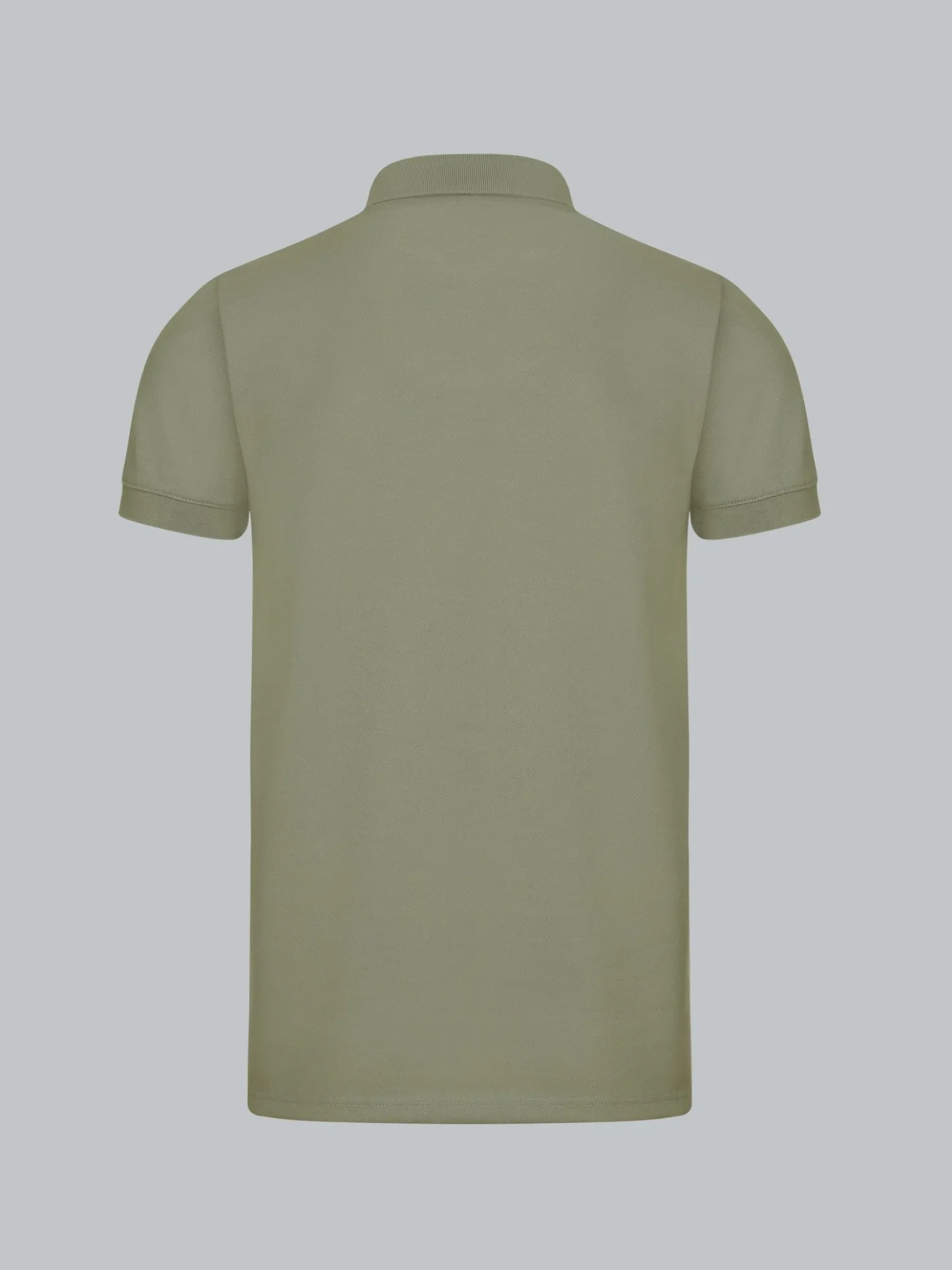 Slim Fit Poloshirt aus DELUXE-Piqué Salbei